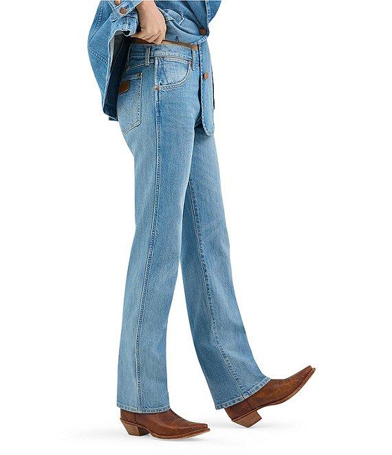 Wrangler Sunset Mid Rise Straight Jeans Product Image