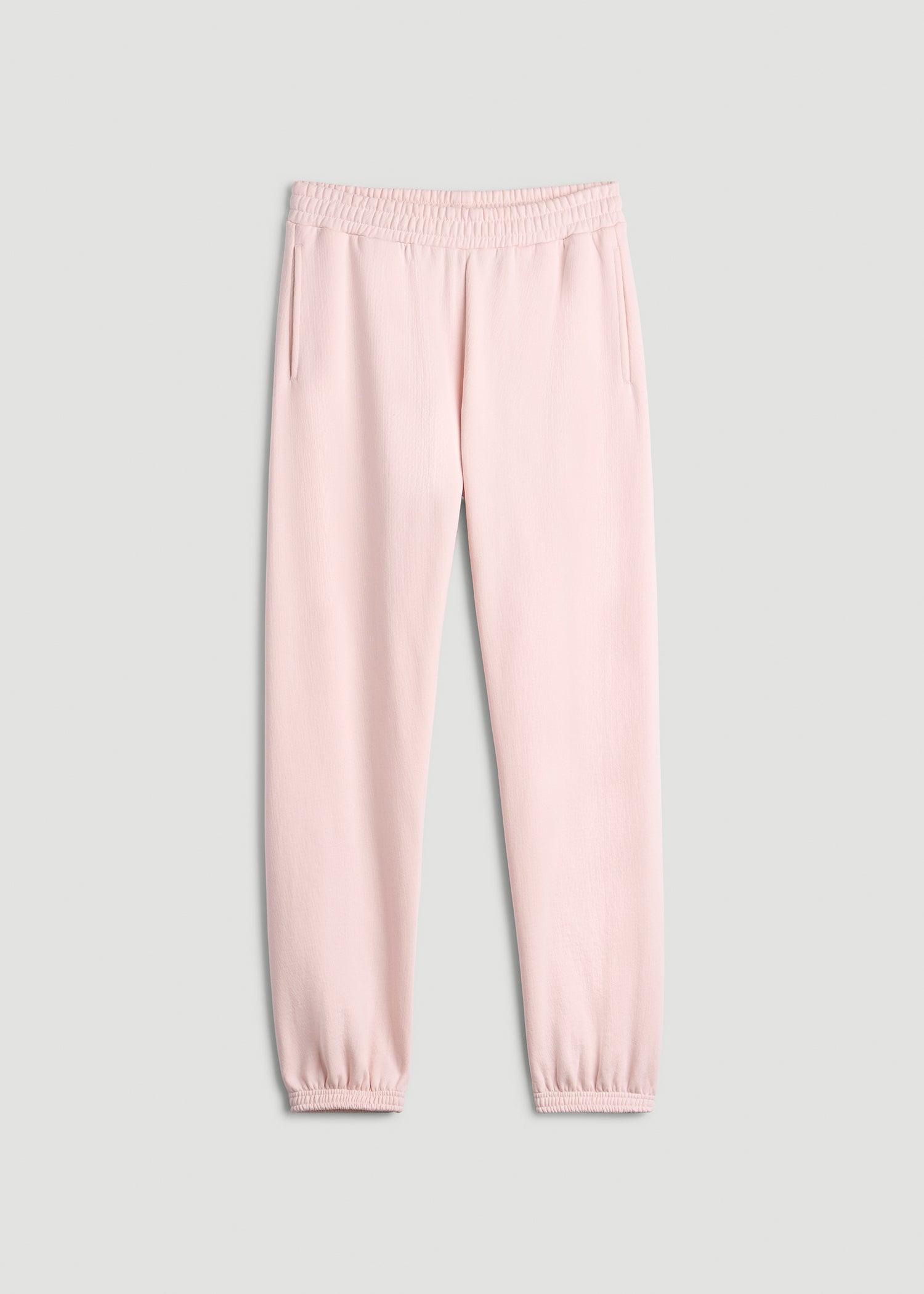 Wearever Fleece Relaxed Sweatpants for Tall Women in Barely Pink Female Product Image