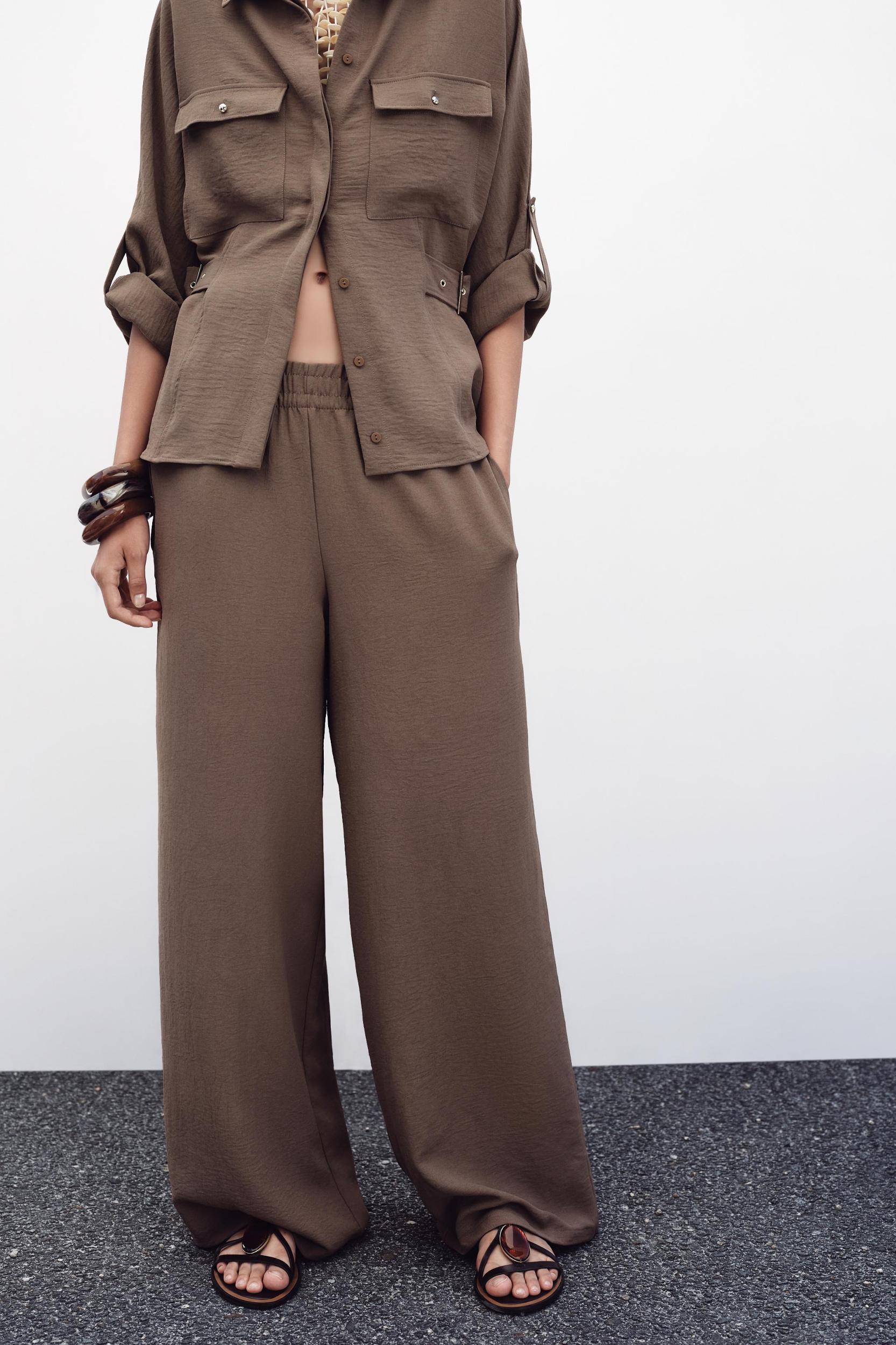 FLOWY WIDE LEG PANTS Product Image