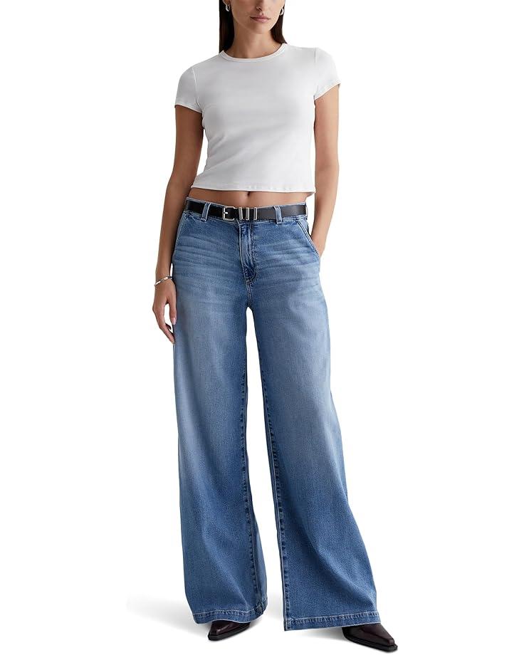 Stella Mid-Rise Wide Leg Palazzo Jeans in Nautical Mile Product Image