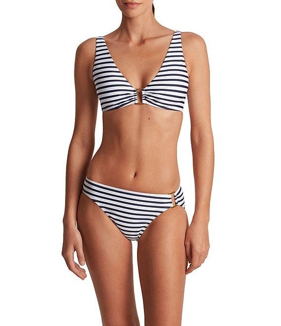 Lauren Ralph Lauren Lux Stripe Hipster Swim Bottom Product Image