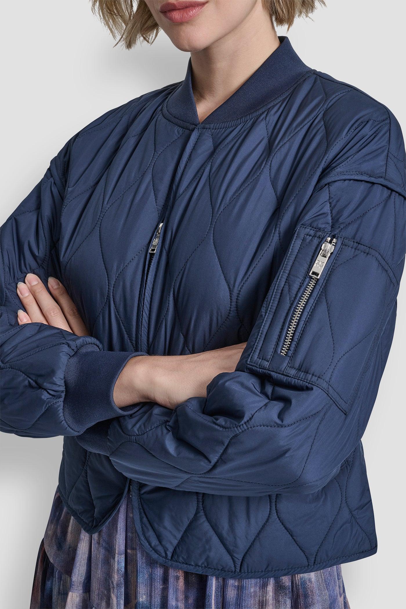QUILTED BOMBER JACKET Product Image