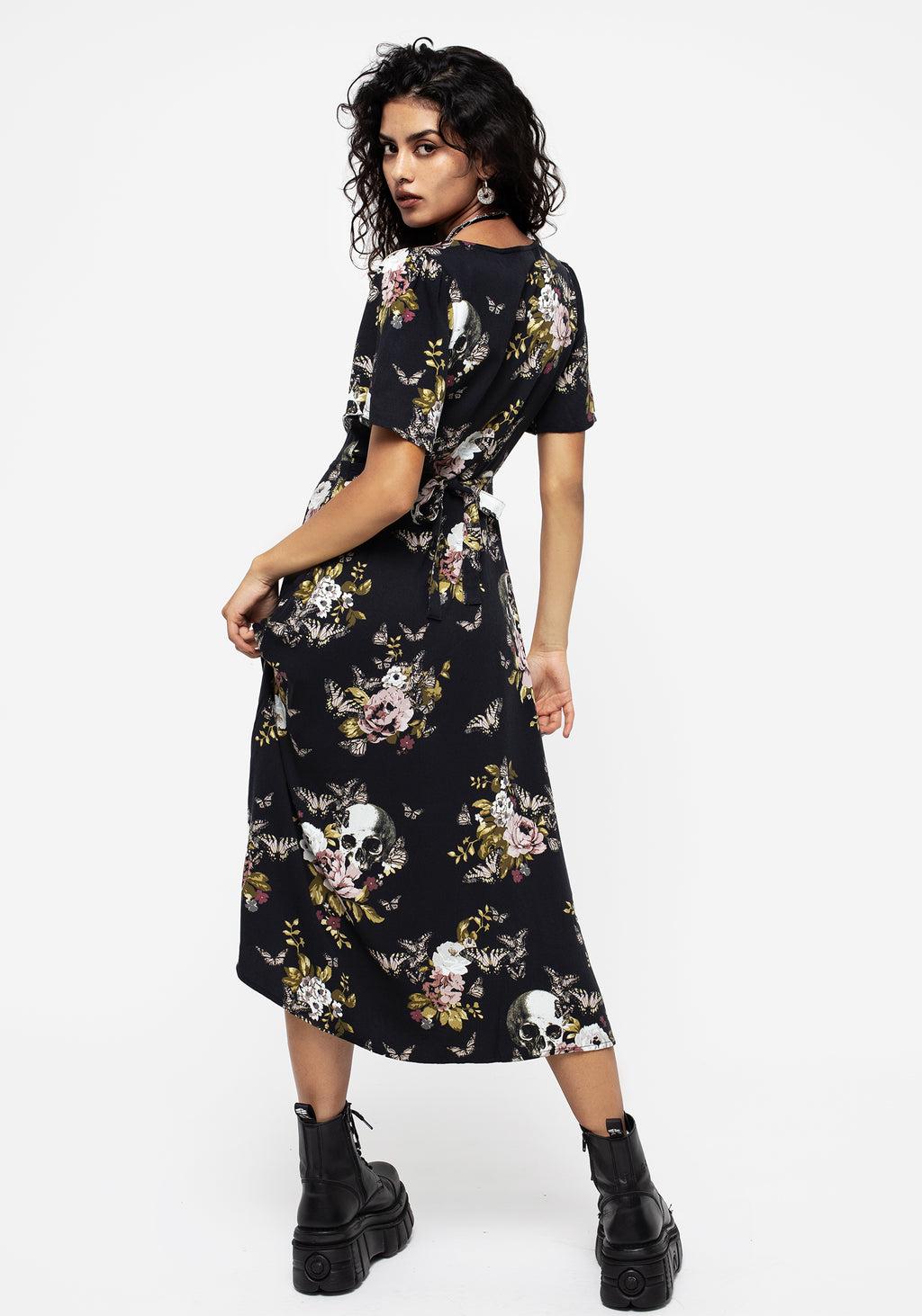 Revival Floral Button Up Midi Dress Product Image