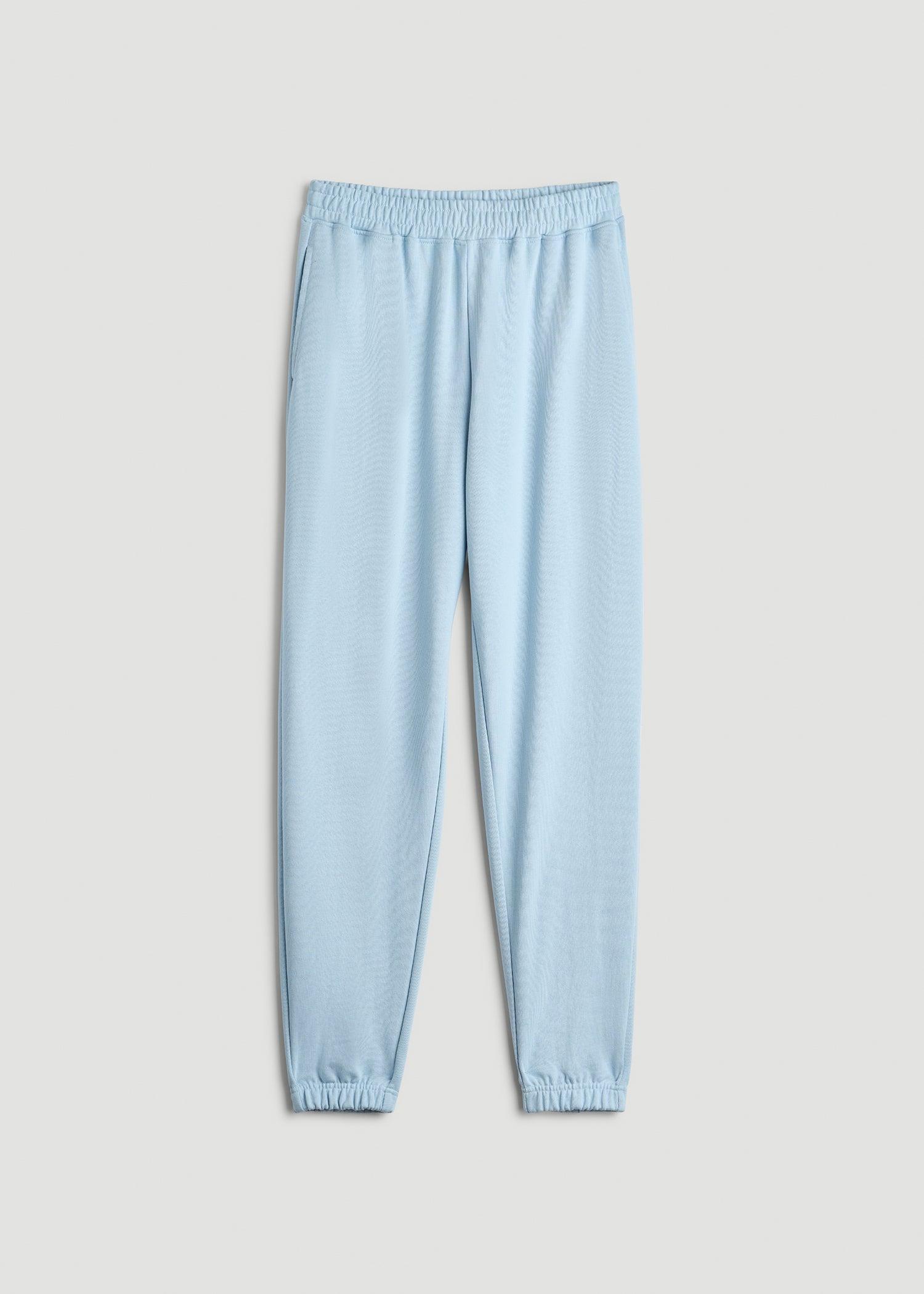 Wearever Oversized French Terry Joggers for Tall Women in Ice Blue Female Product Image