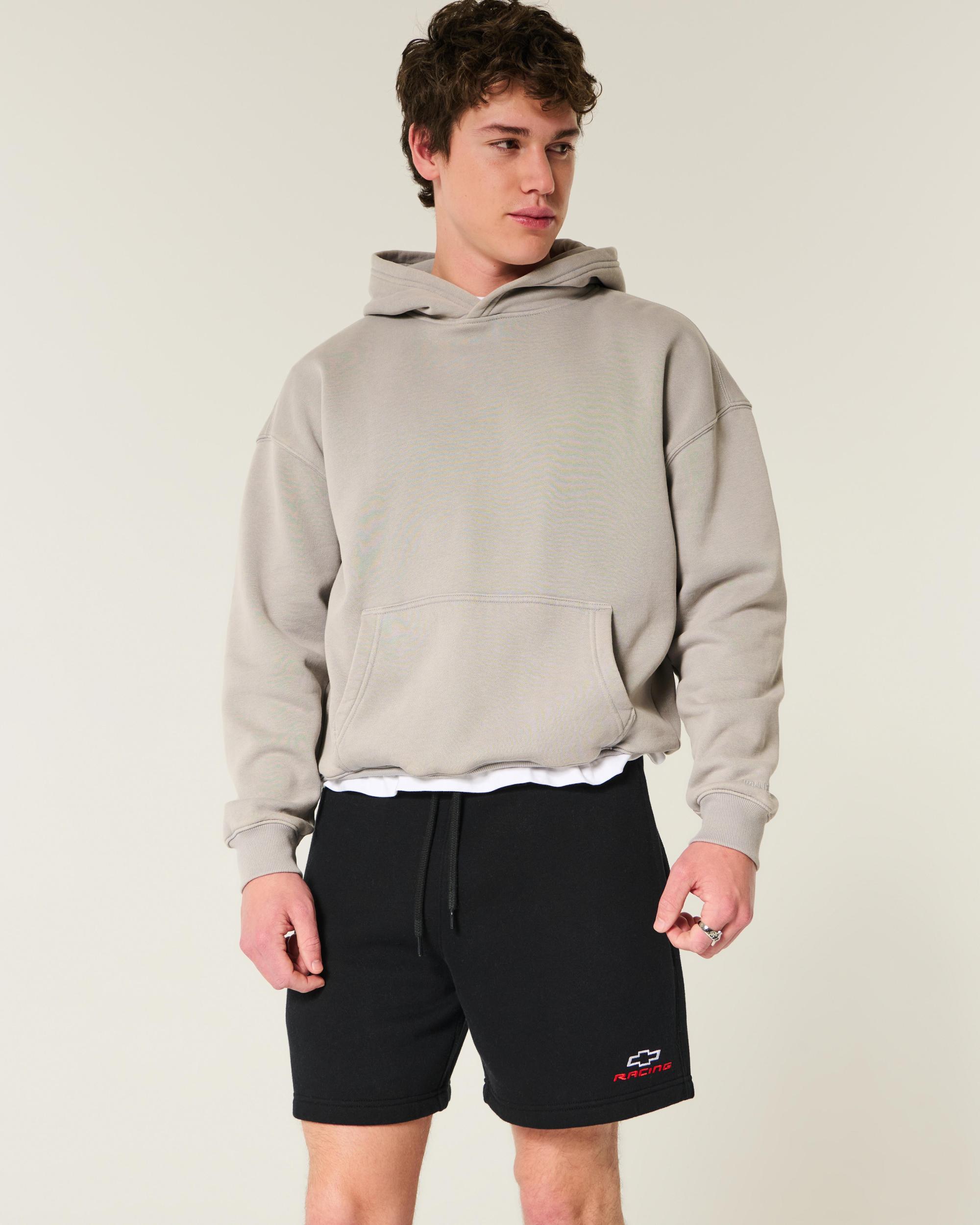 Mid-Thigh Loose Fleece Shorts Product Image