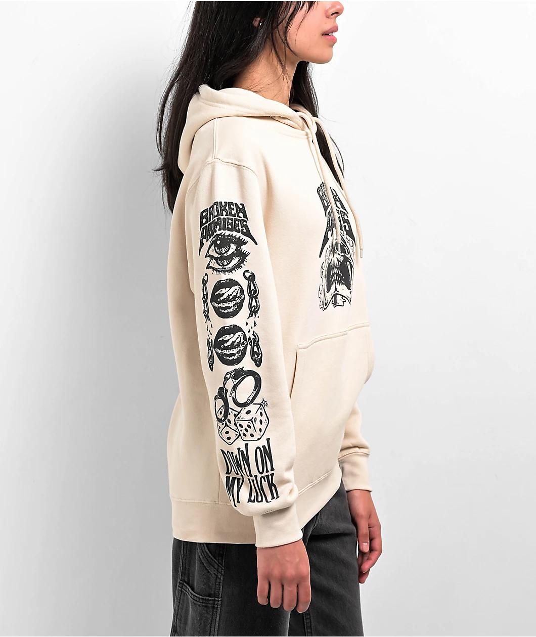 Broken Promises Down On My Luck Sand Hoodie Product Image