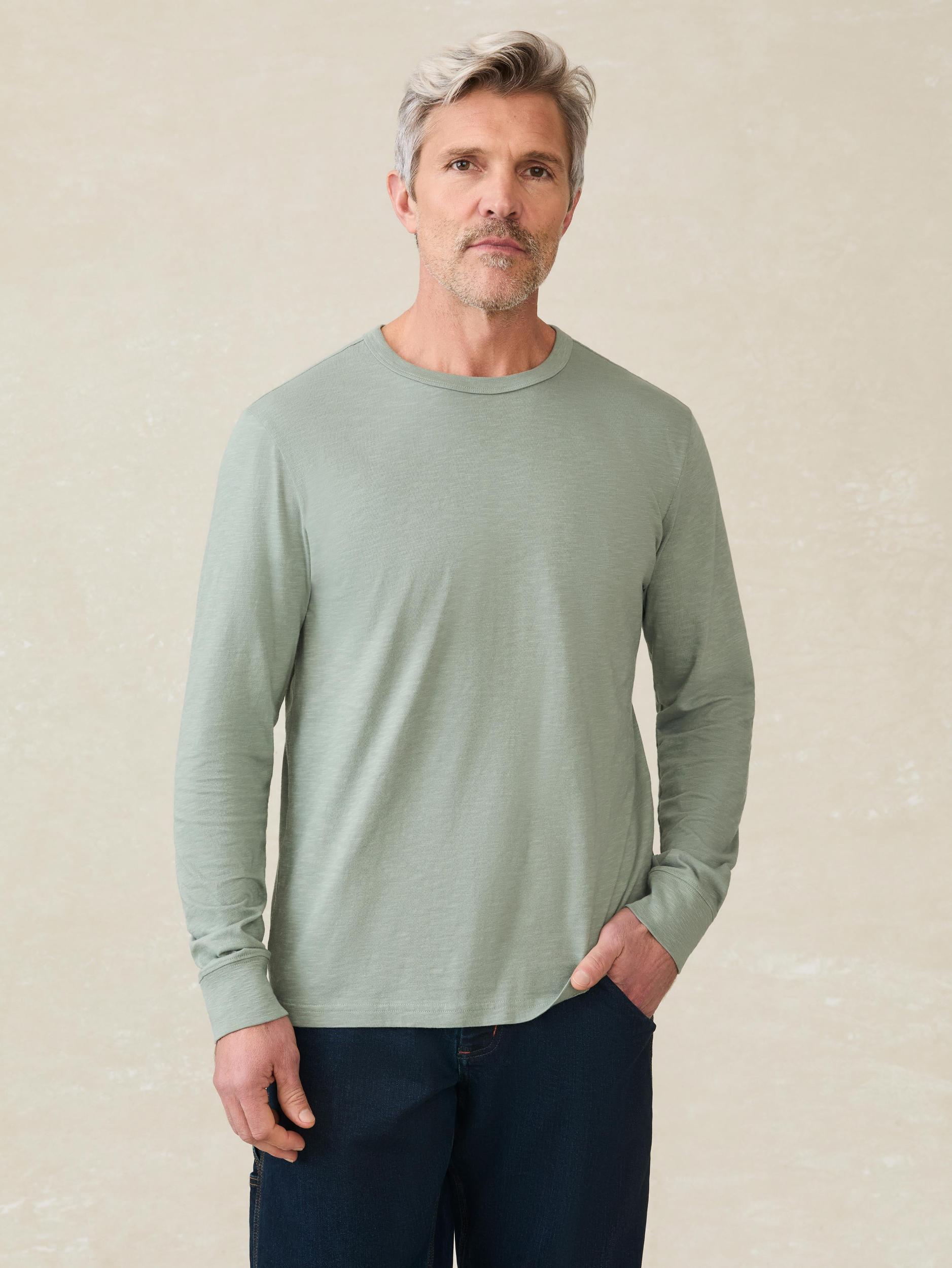 Long-Sleeve Sunwashed Tee - Sage Creek Male Product Image