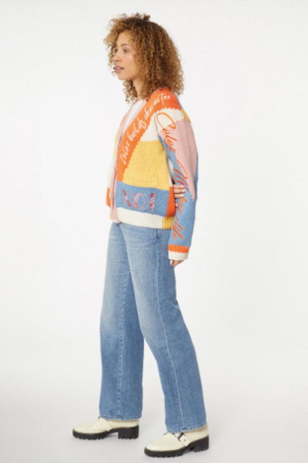 No! Sweater Color Blocking Product Image