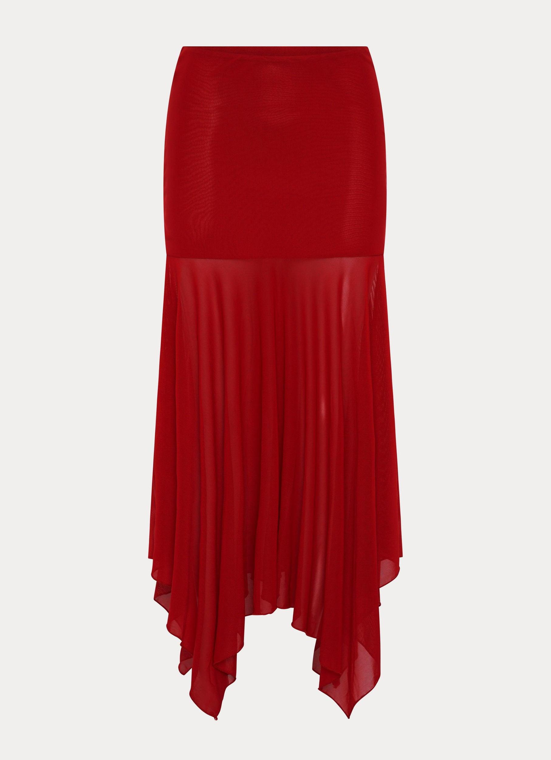 Dionne Maxi Skirt - Red Product Image