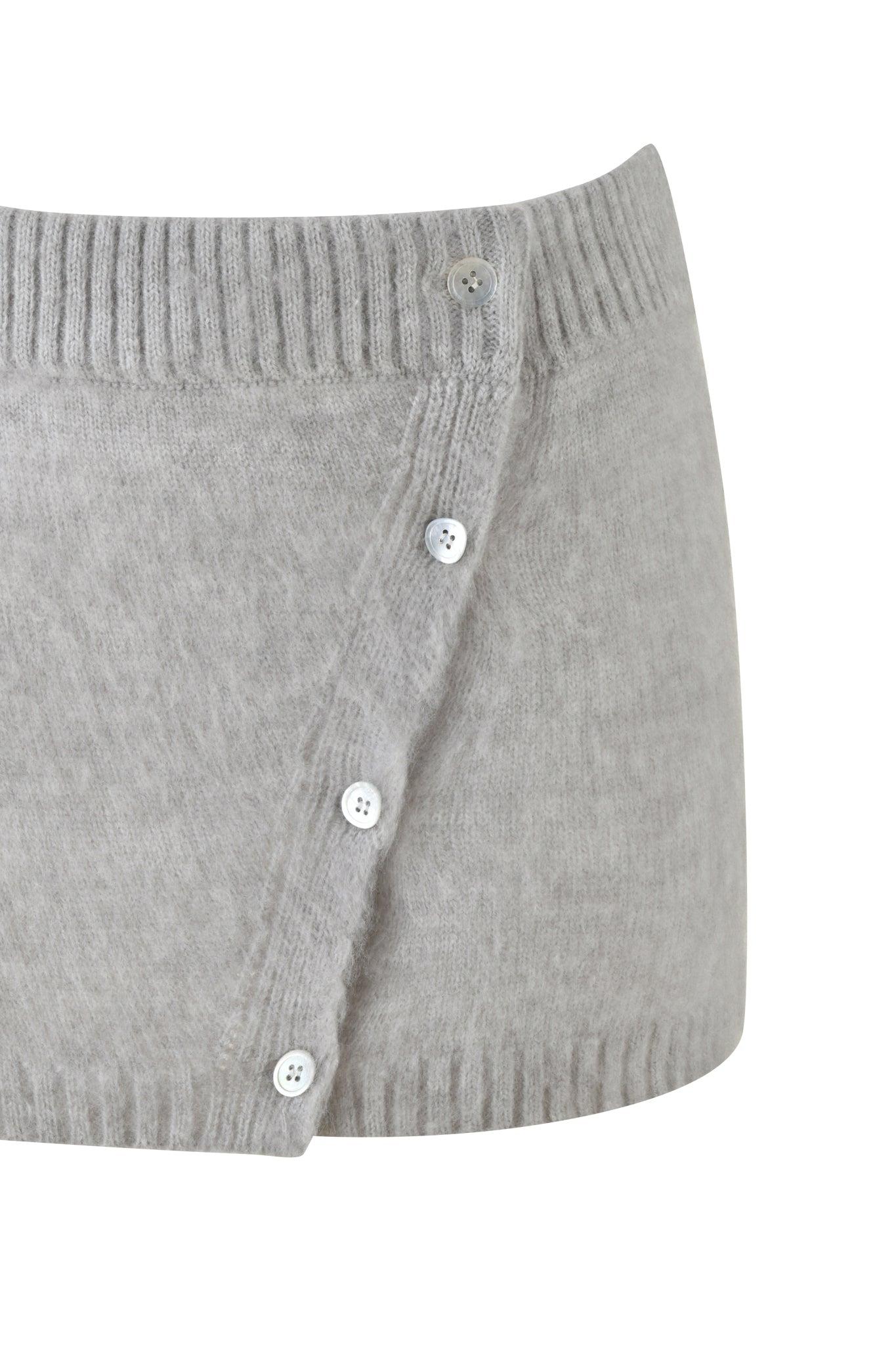 BEATRIZ MINI SKIRT - GREY : MARLE Product Image