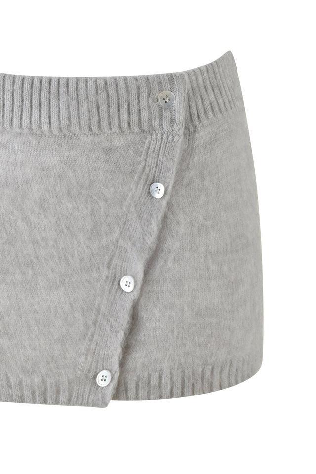 BEATRIZ MINI SKIRT - GREY : MARLE Product Image