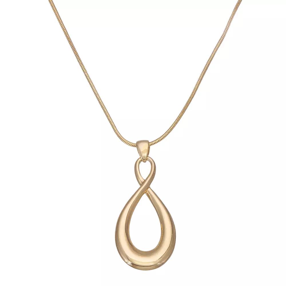 Napier Infinity Pendant Necklace, Women's, Gold Tone Product Image