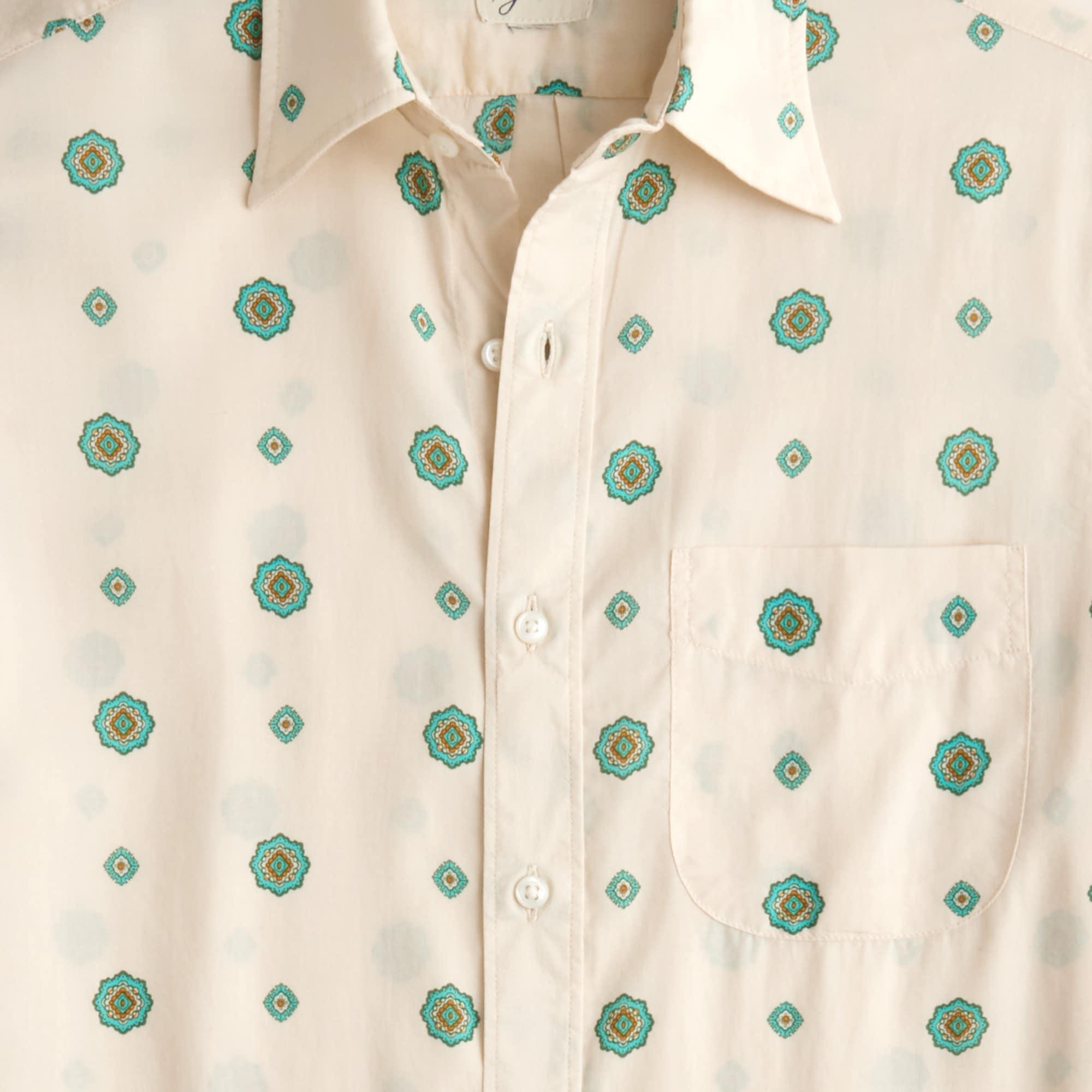 Short-sleeve TENCEL™ lyocell shirt with point collar Product Image