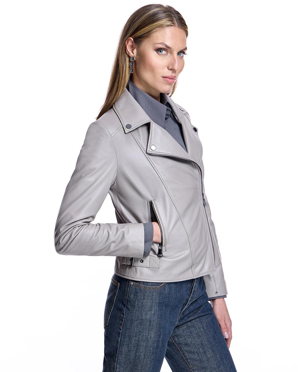 Leather Moto Jacket-Max Product Image