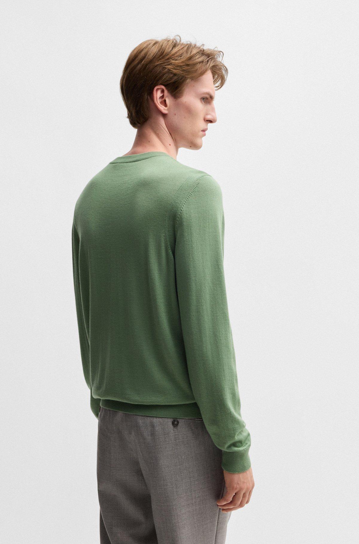 Regular-fit sweater in wool, silk and cashmere Product Image