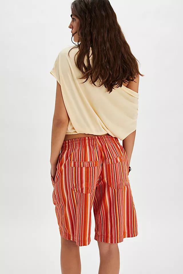 Saylor Poplin Stripe Shorts Product Image