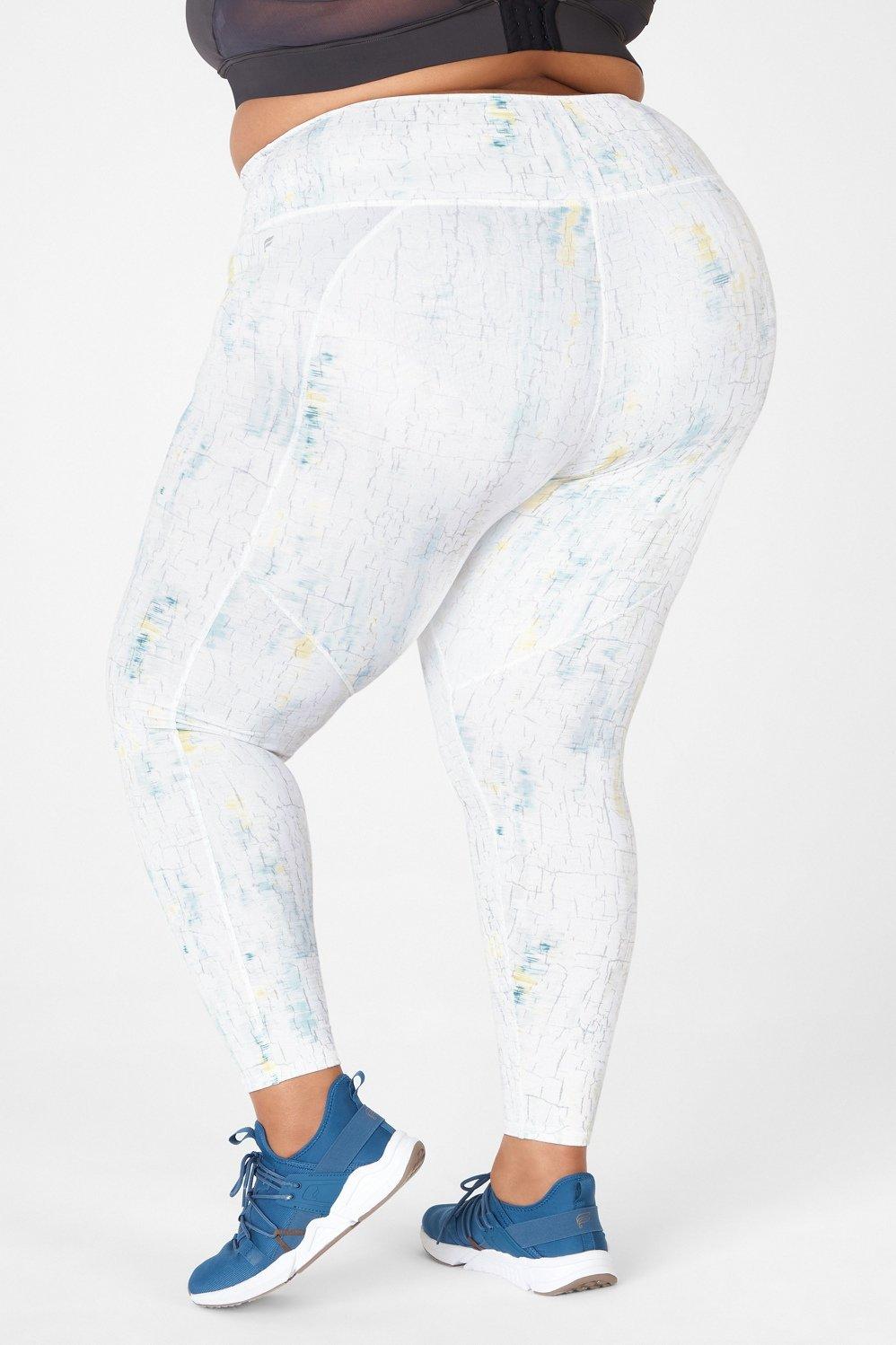 Fabletics Define High-Waisted Legging Womens Reflective Crackle plus Size 3X Product Image