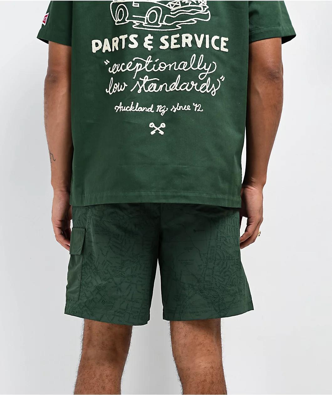 Key Street Road Map Green Board Shorts Product Image