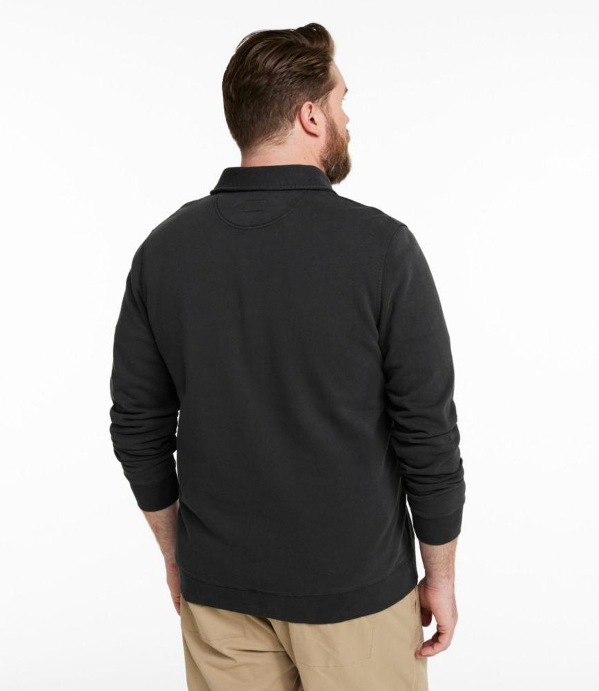 Men's Sunwashed Sweatshirt, Quarter-Zip Polo, Long-Sleeve Product Image