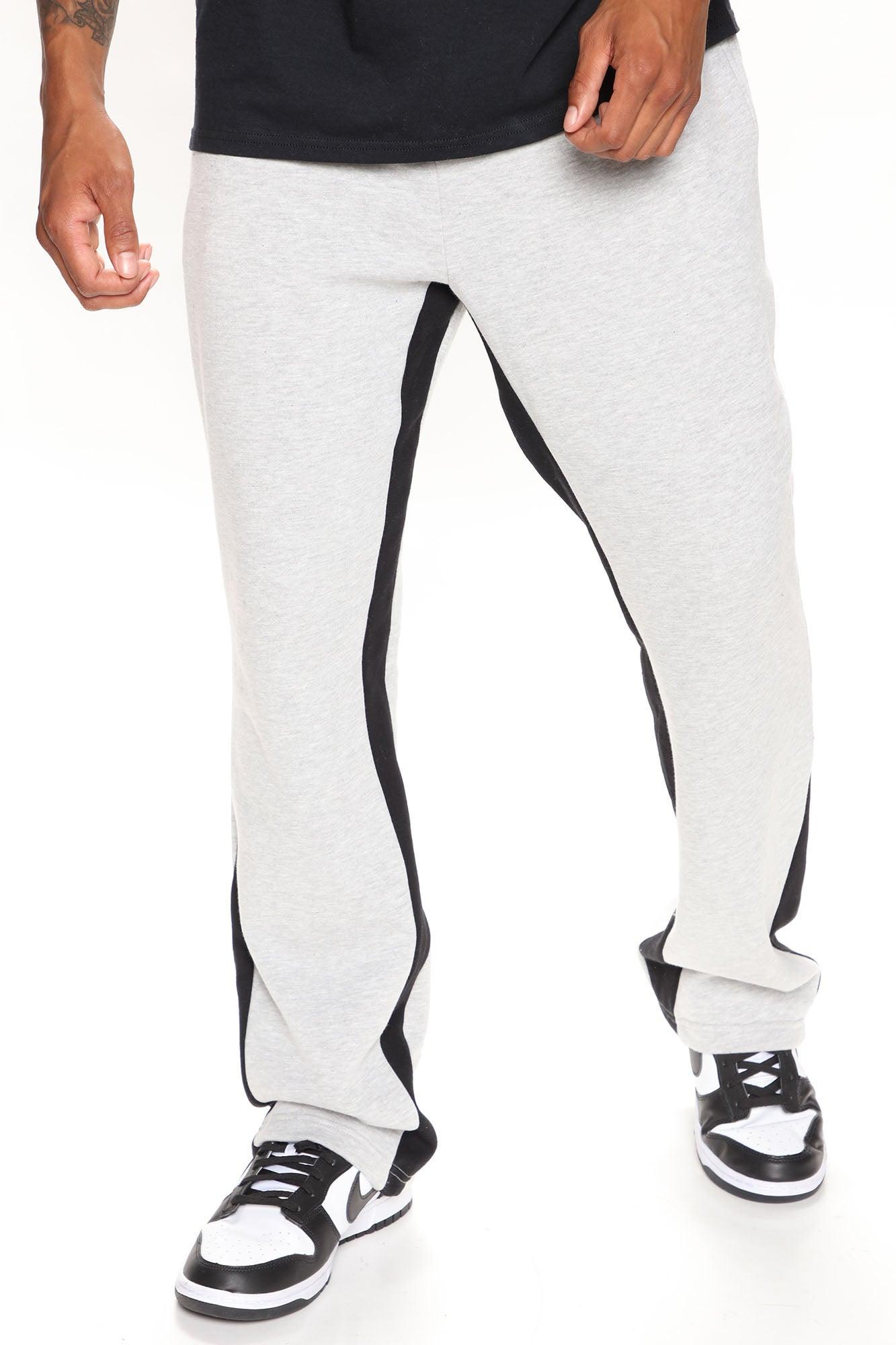 Tyson Flared Sweatpants - Grey Product Image