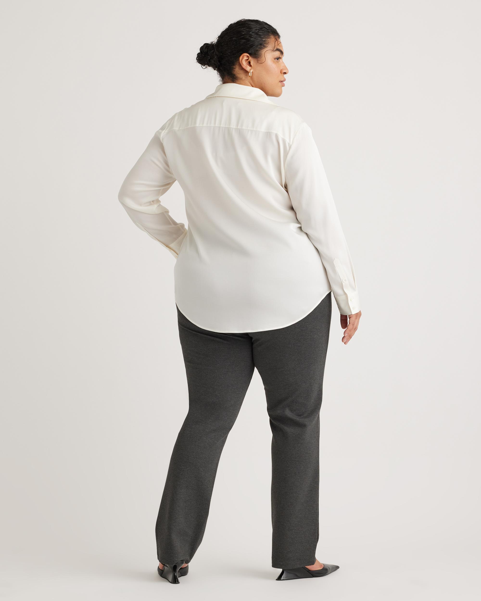 Quince | Women's Ultra-Stretch Ponte Straight Leg Pants Rayon Product Image