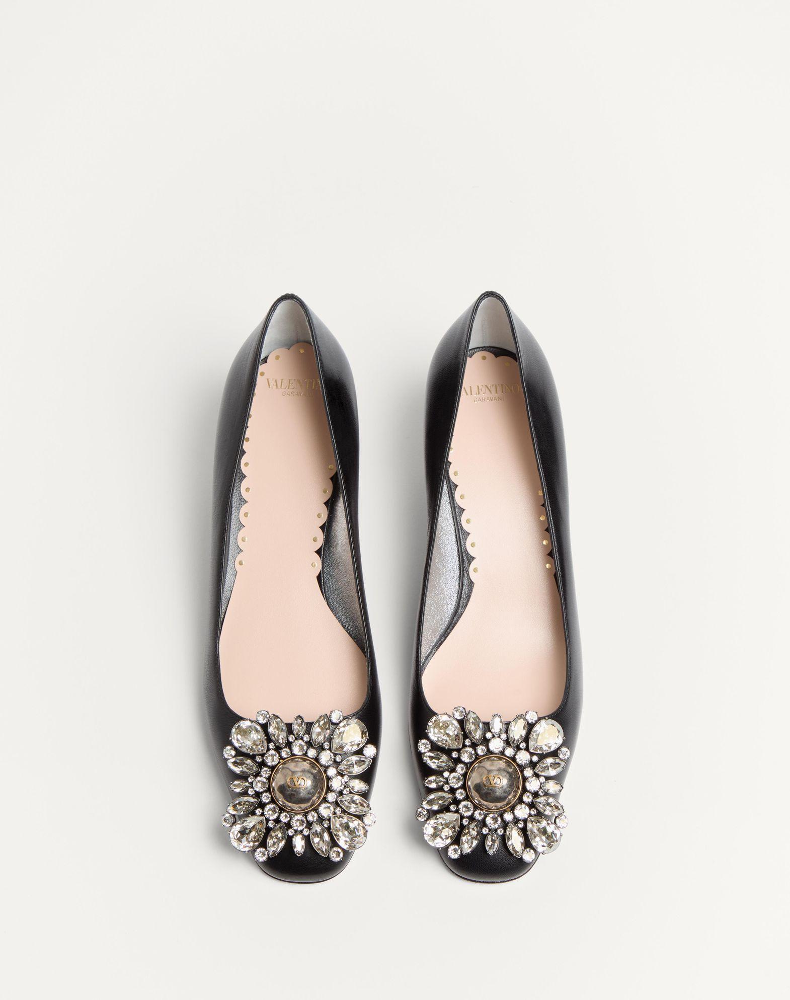 Preshoes Kidskin Pumps With Crystals 45Mm Product Image