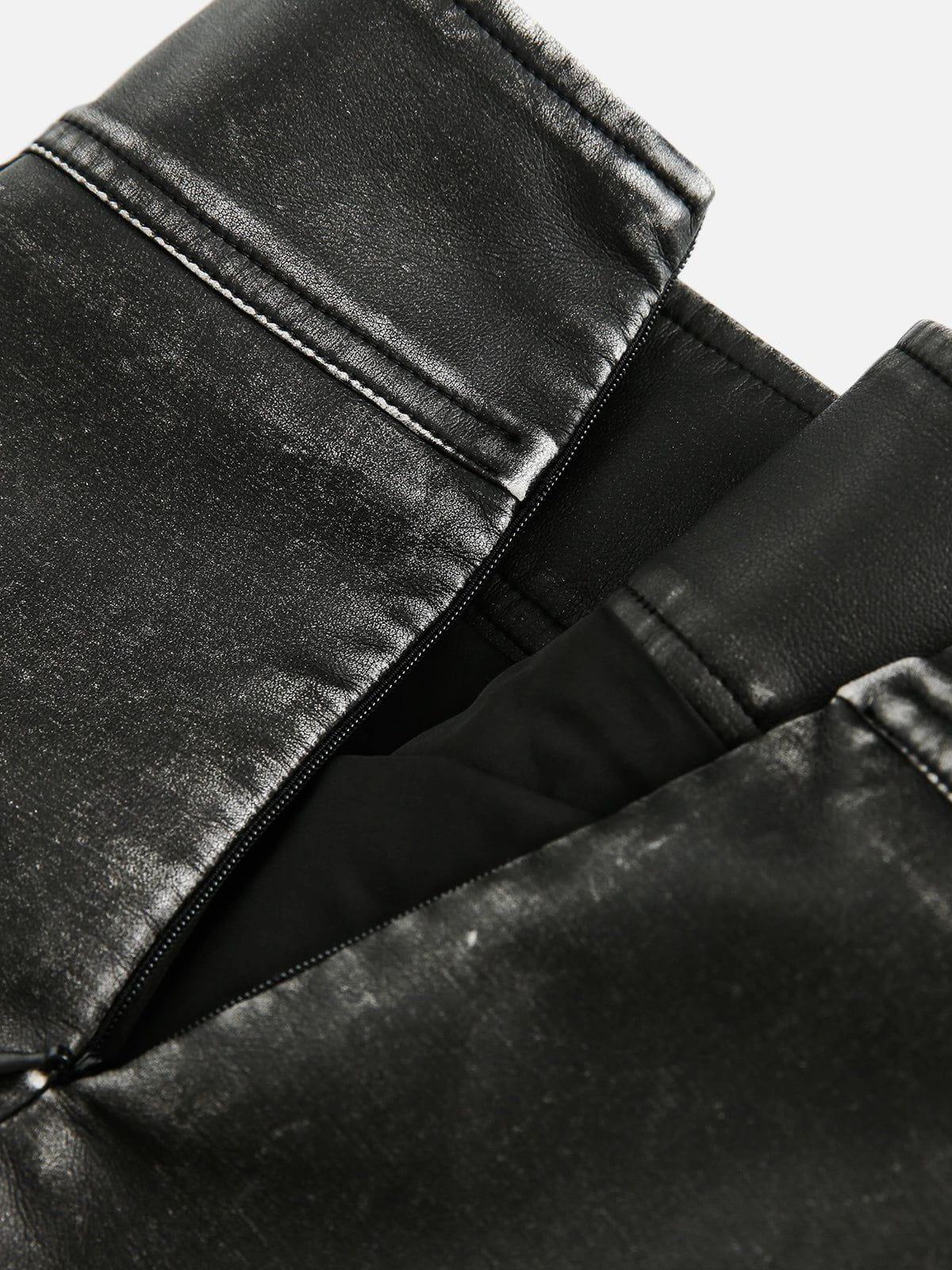 Aelfric Eden Wrinkle Faux Leather Skirt Female Product Image