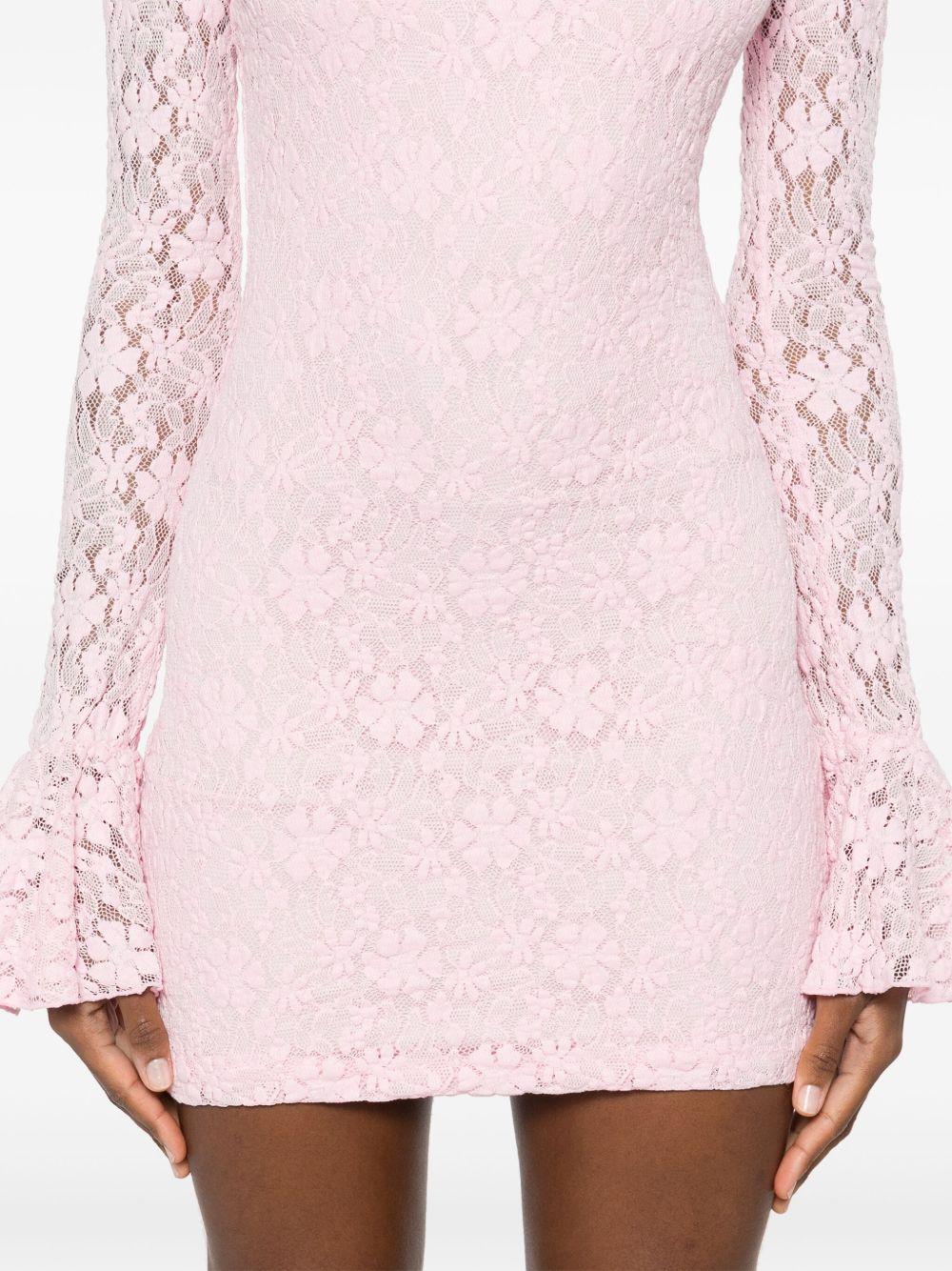 lace longsleeved mini dress Product Image