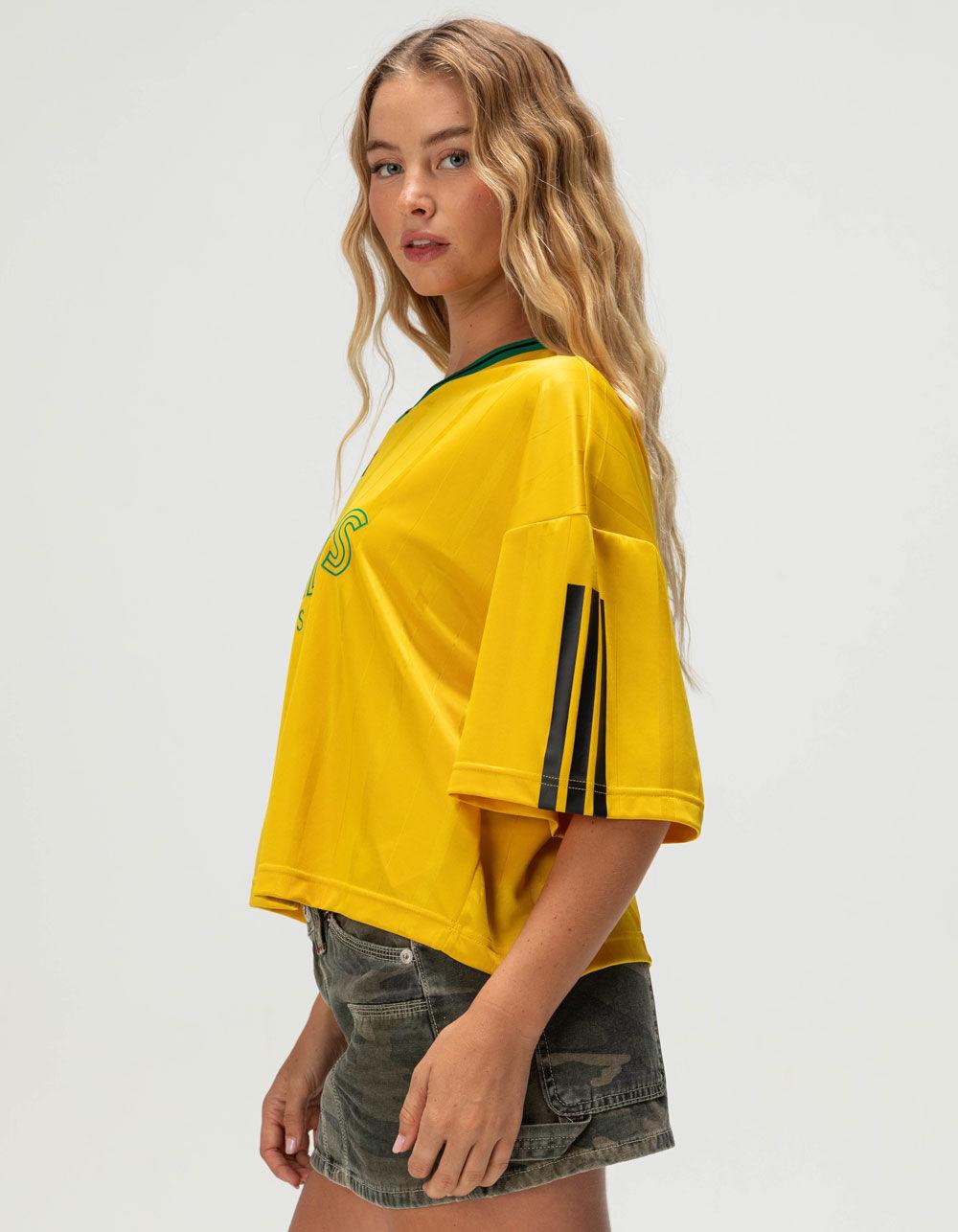 ADIDAS Tiro Nations Pack Womens Boyfriend Tee - YELLOW Product Image