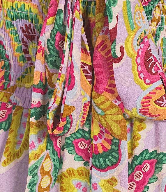 C&V Chelsea & Violet Paisley Printed Halter Midi Dress Product Image