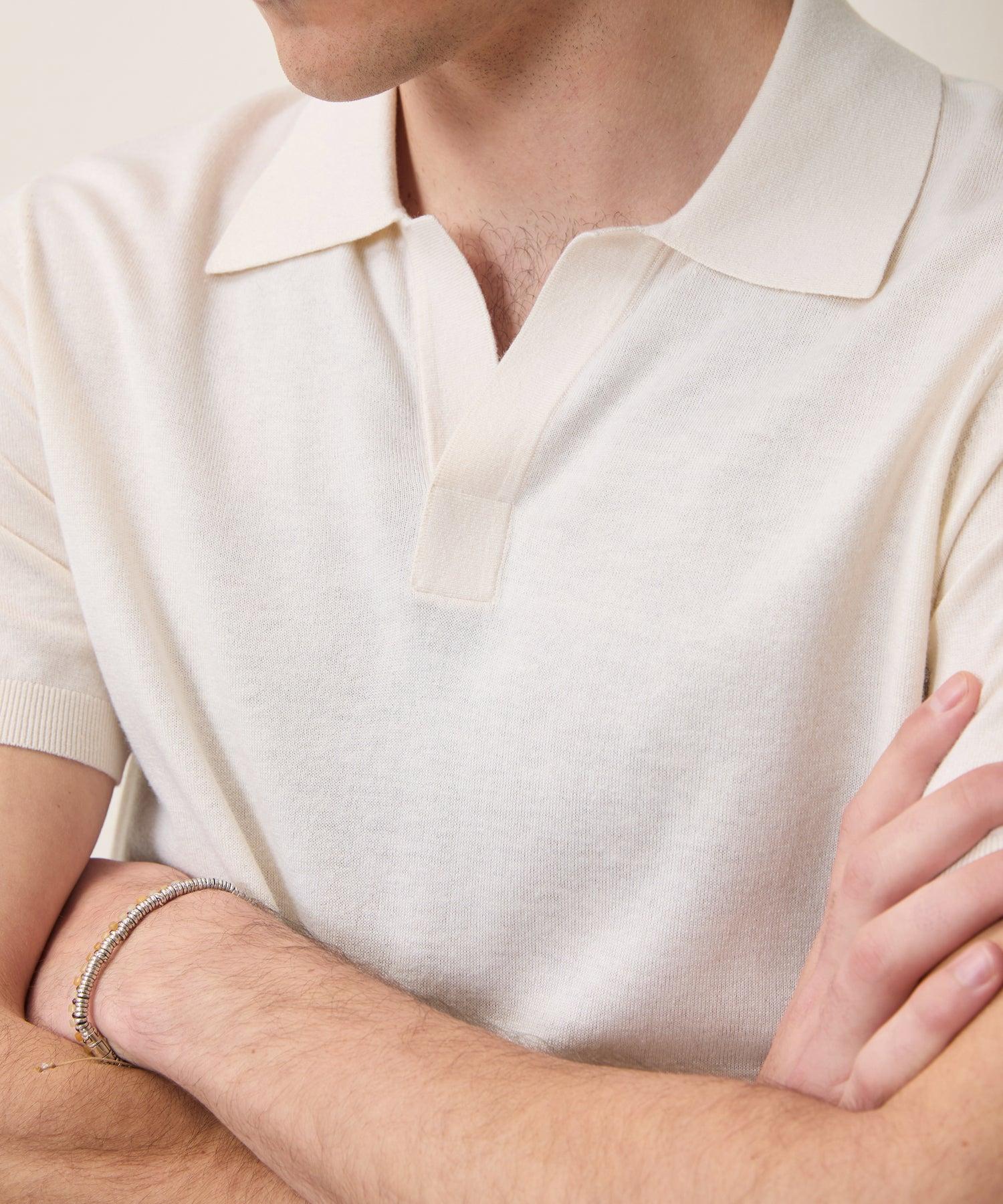 Silk-Cashmere Montauk Sweater Polo Product Image