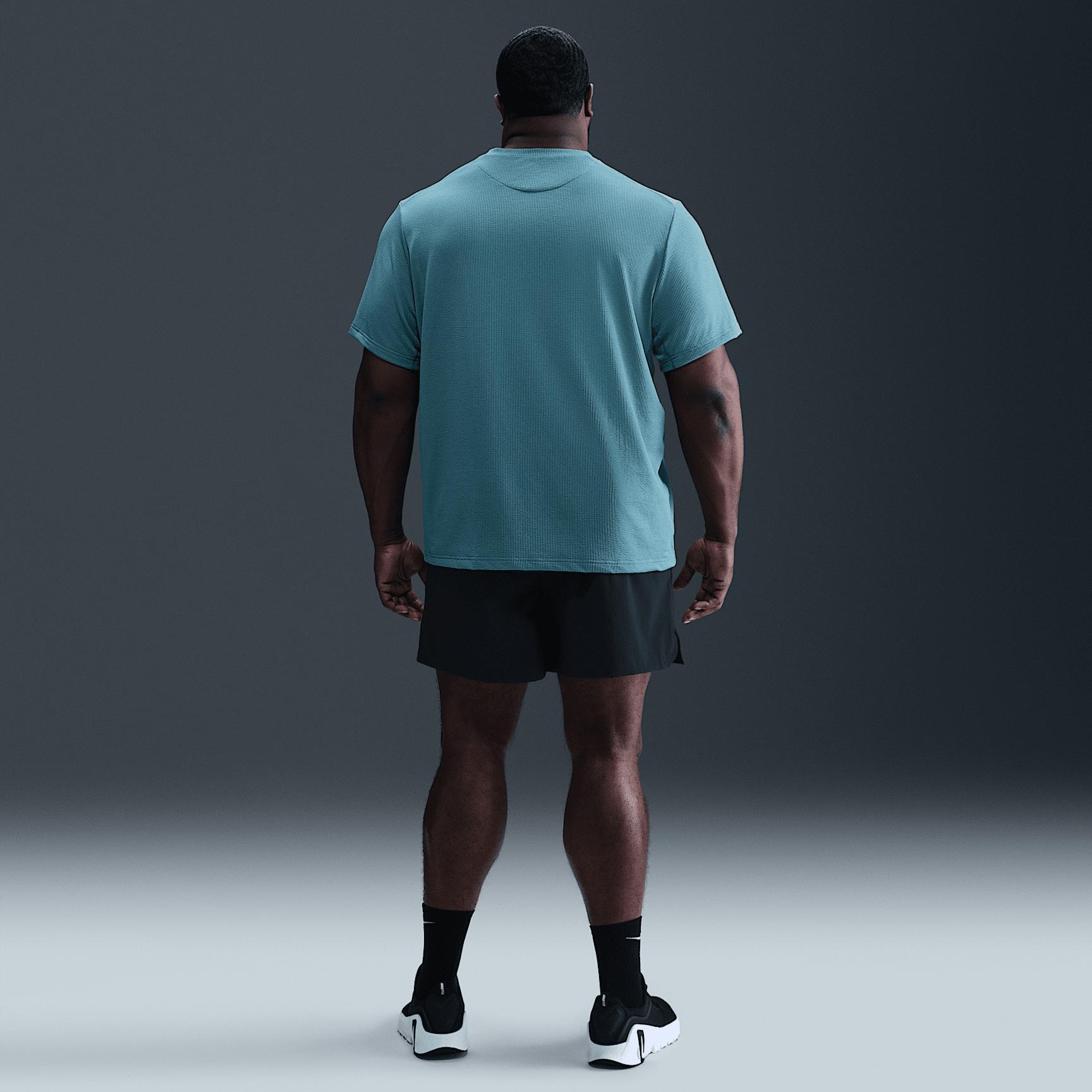 Nike Mens Primary Dri-FIT Seersucker Short-Sleeve Versatile Top | HJ4043-006 Product Image