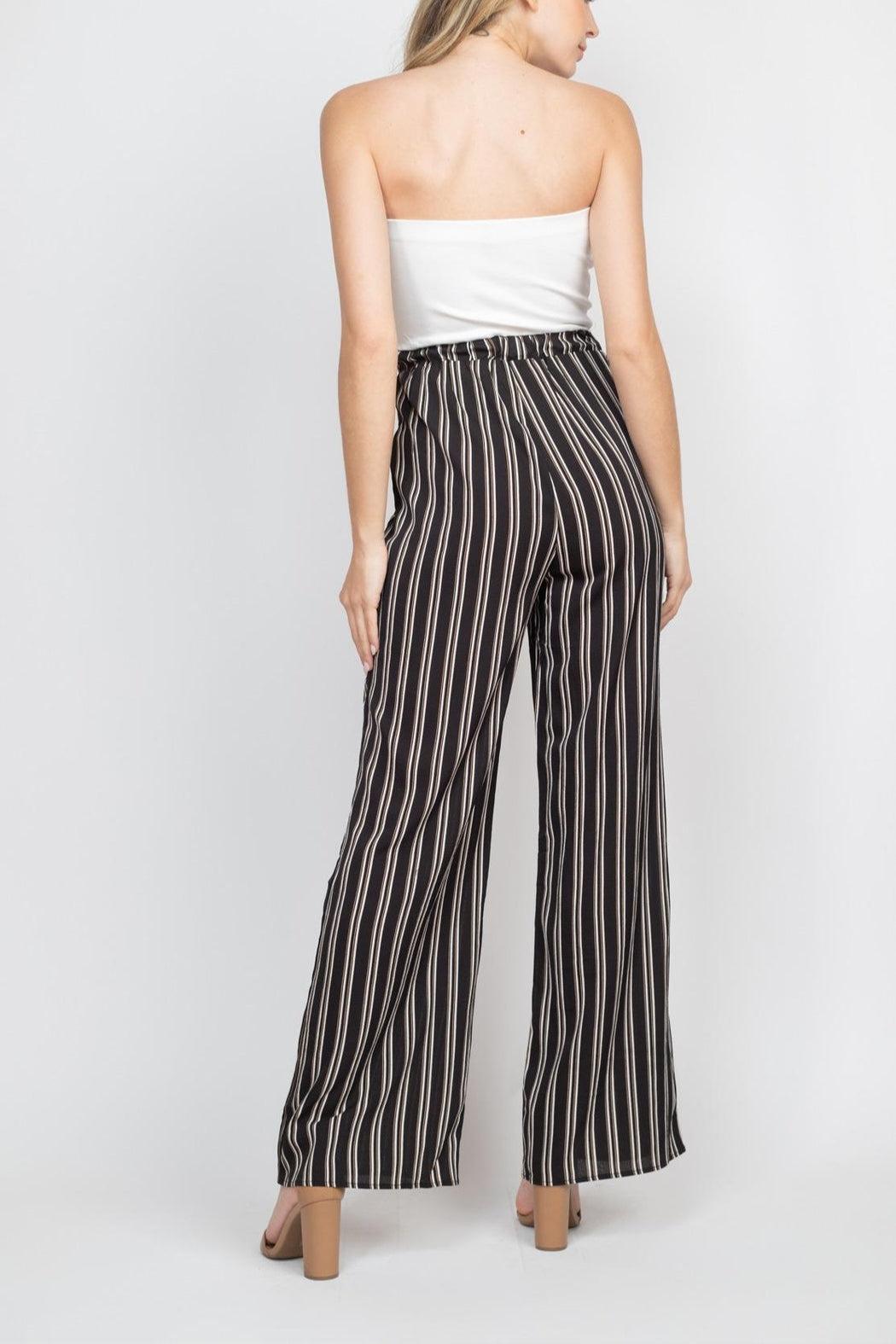 Black Stripes Jumpsuit Product Image