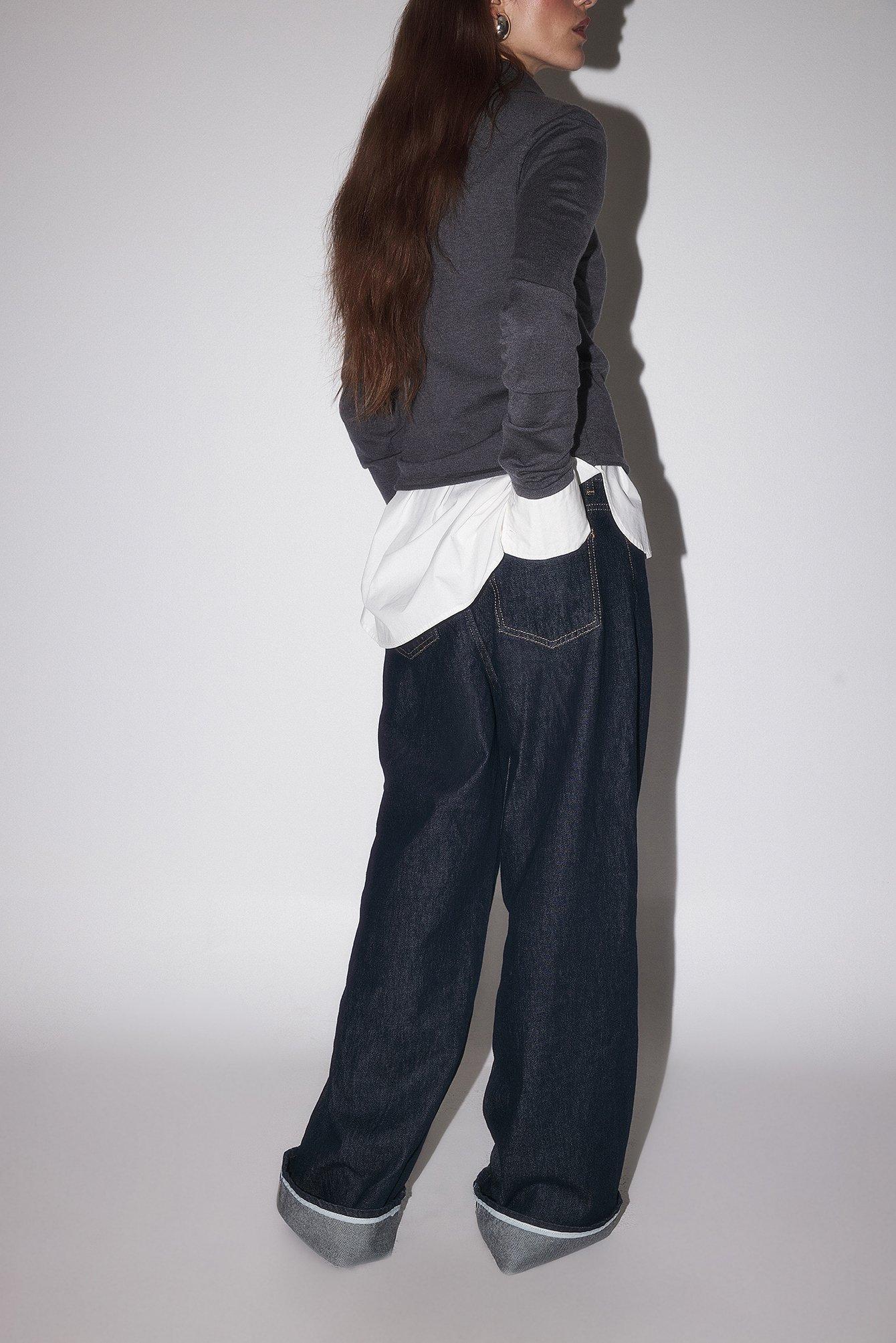 Fold Up Loose Denim Blue Product Image