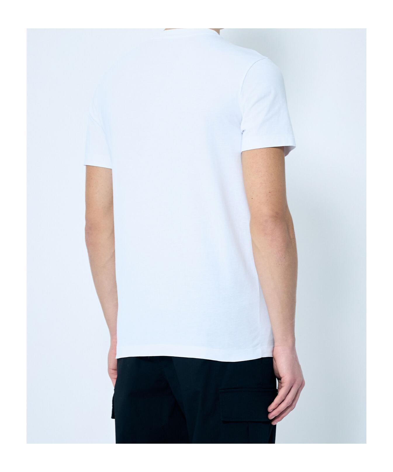 MONCLER Mens White Brand-patch Short-sleeve Pack Of Three Cotton-jersey T-shirt Product Image