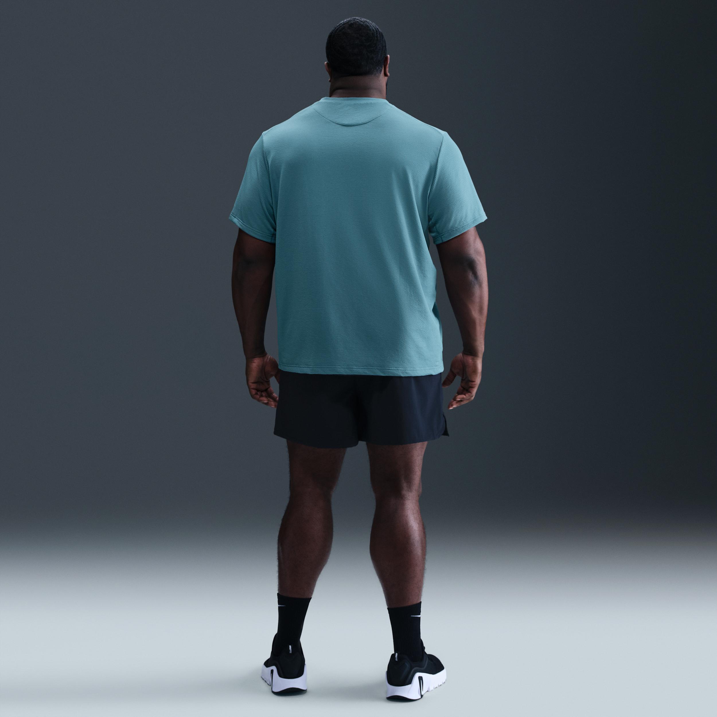 Nike Mens Primary Dri-FIT Seersucker Short-Sleeve Versatile Top | HJ4043-006 Product Image