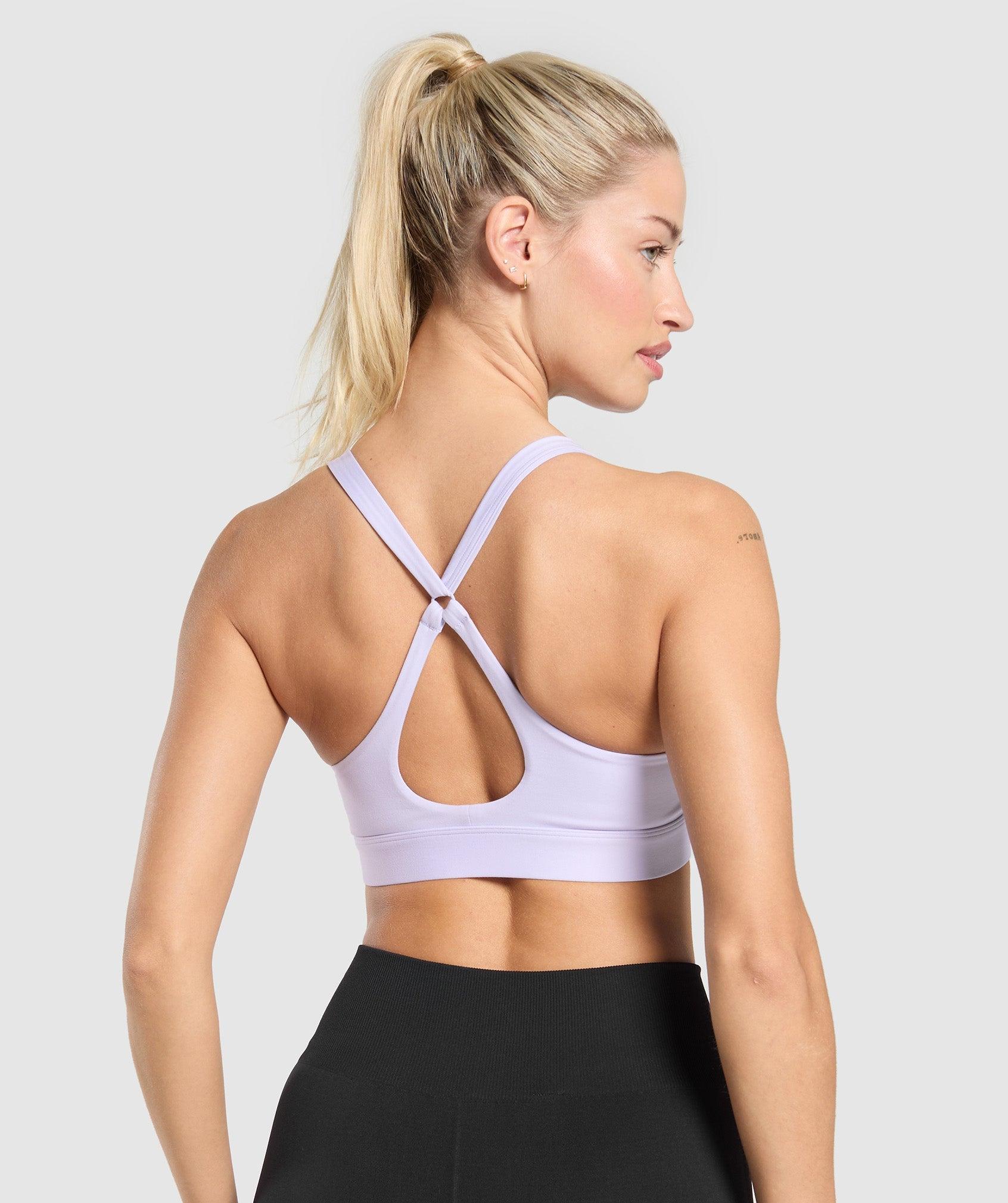 Gymshark Peek A Boo Sports Bra - Fresh Lilac Female Product Image