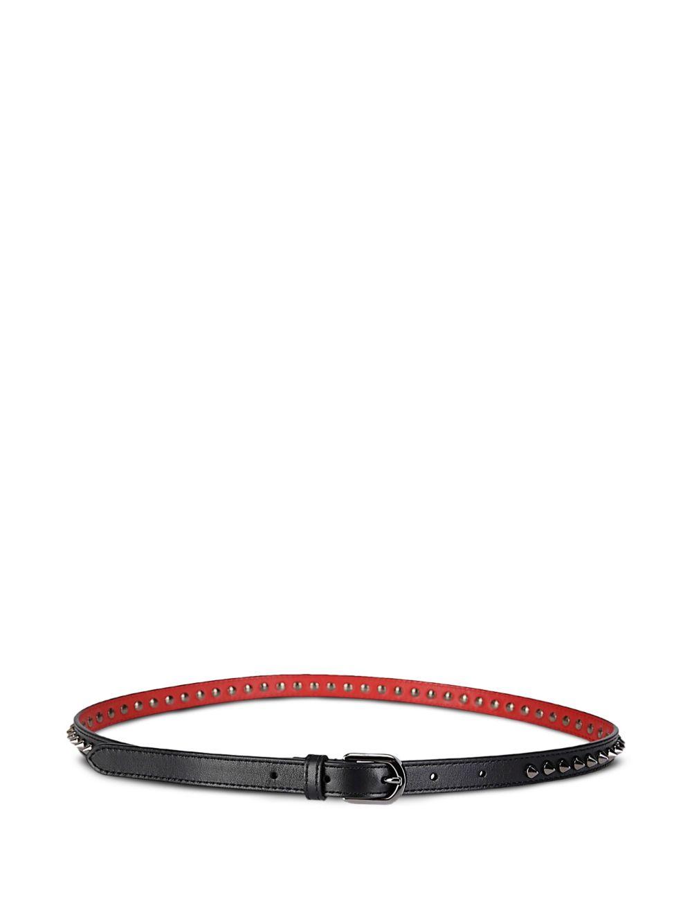 Cabata studded leather belt Product Image