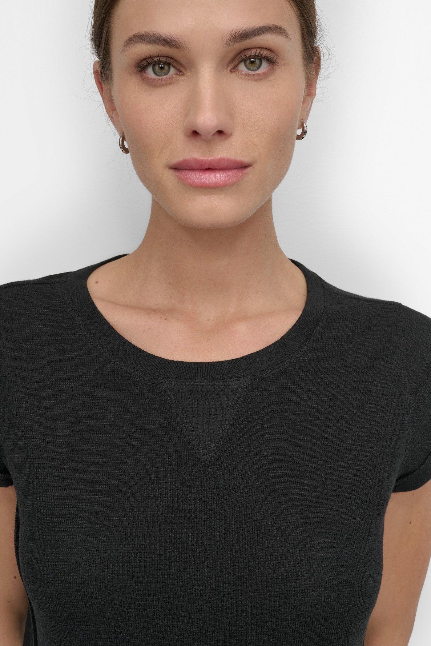 SLUB WAFFLE-KNIT TEE Product Image