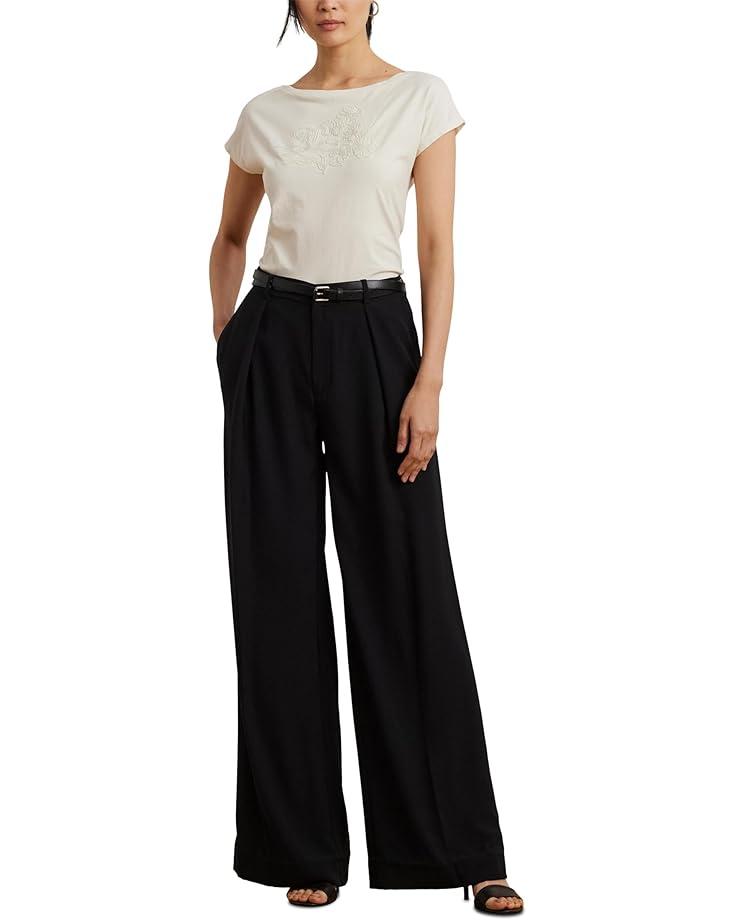 Women's Lauren Ralph Lauren Petite Grieta Short Sleeve T-Shirt Product Image