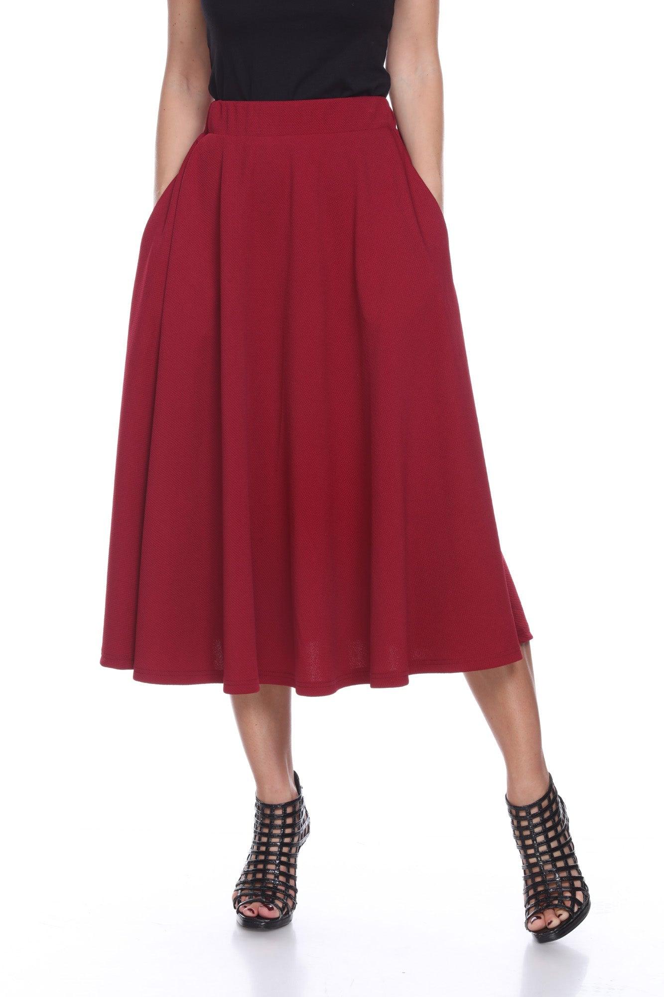 Tasmin Flare Midi Skirts Product Image