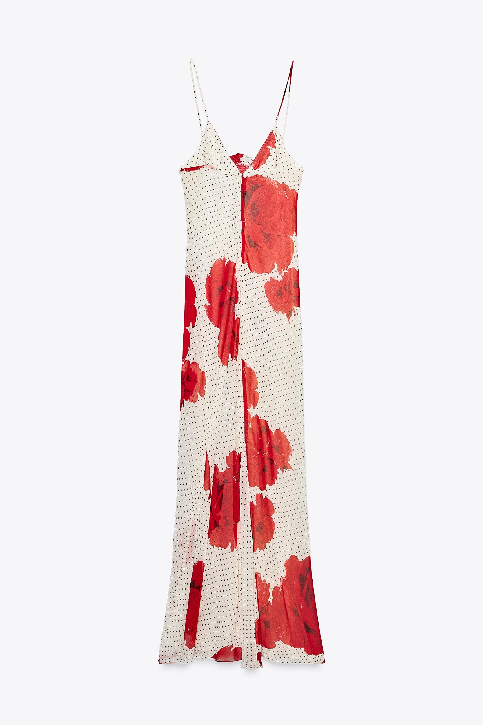 FLORAL PRINT LONG DRESS Product Image