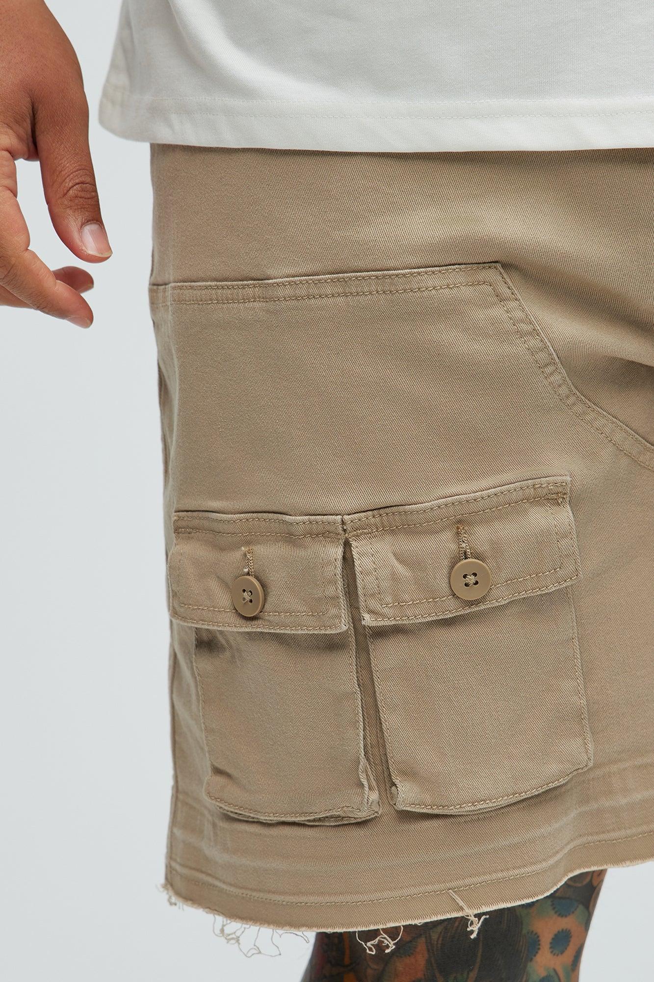 Marcus Cargo Relaxed Shorts - Tan Product Image