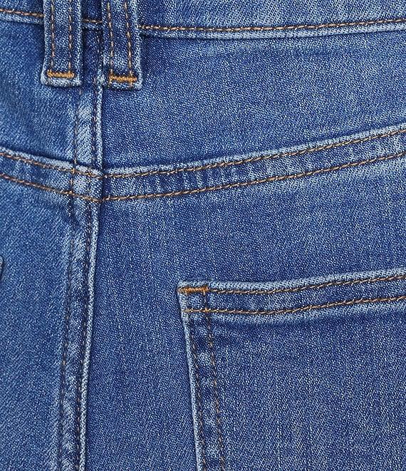 Bayeas Stretch Denim High Rise Belted Wide Leg Jeans Product Image