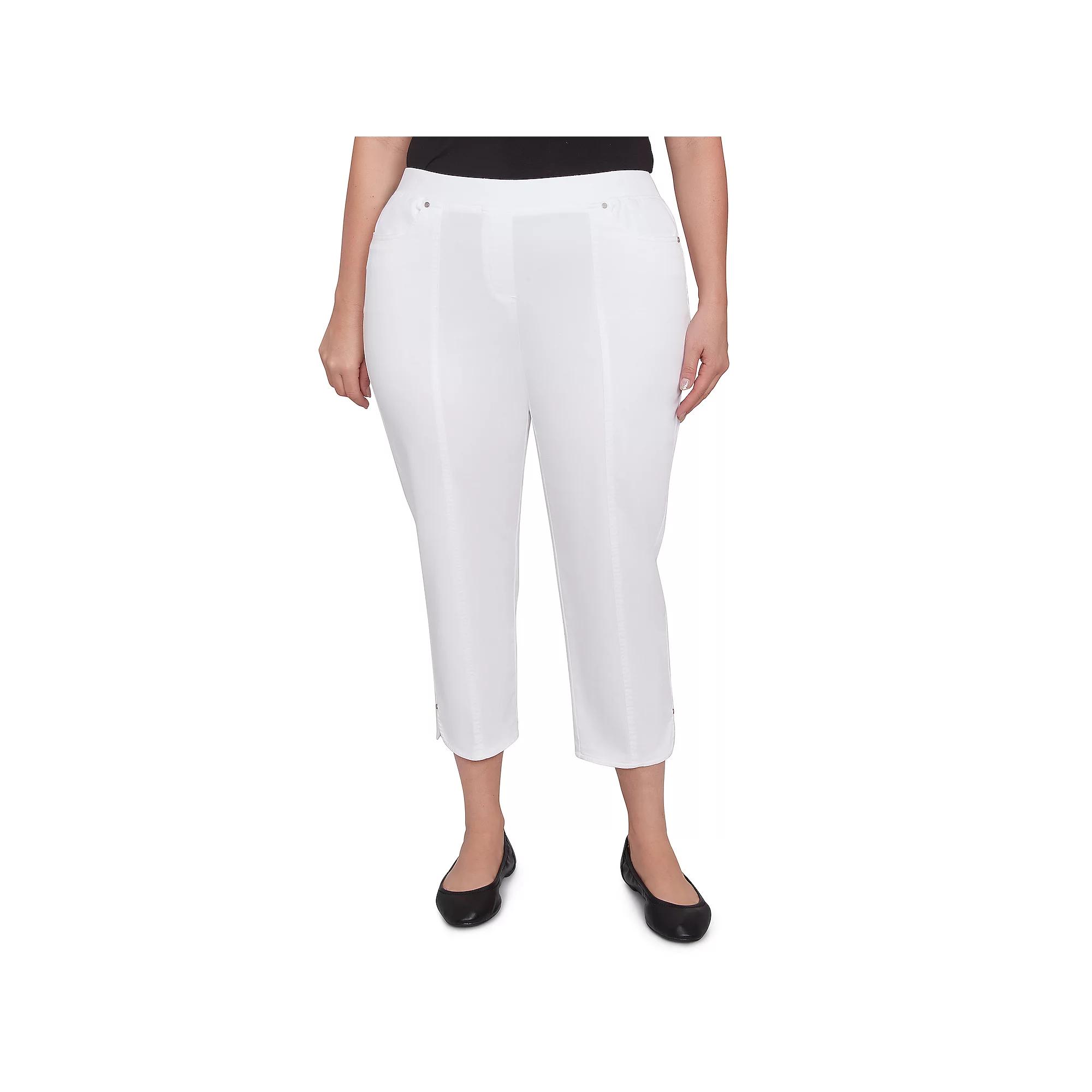 Plus Size Alfred Dunner Tailored Tulip Hem Capri Pants, Women's, Size: 16 W, Marine Blue Product Image