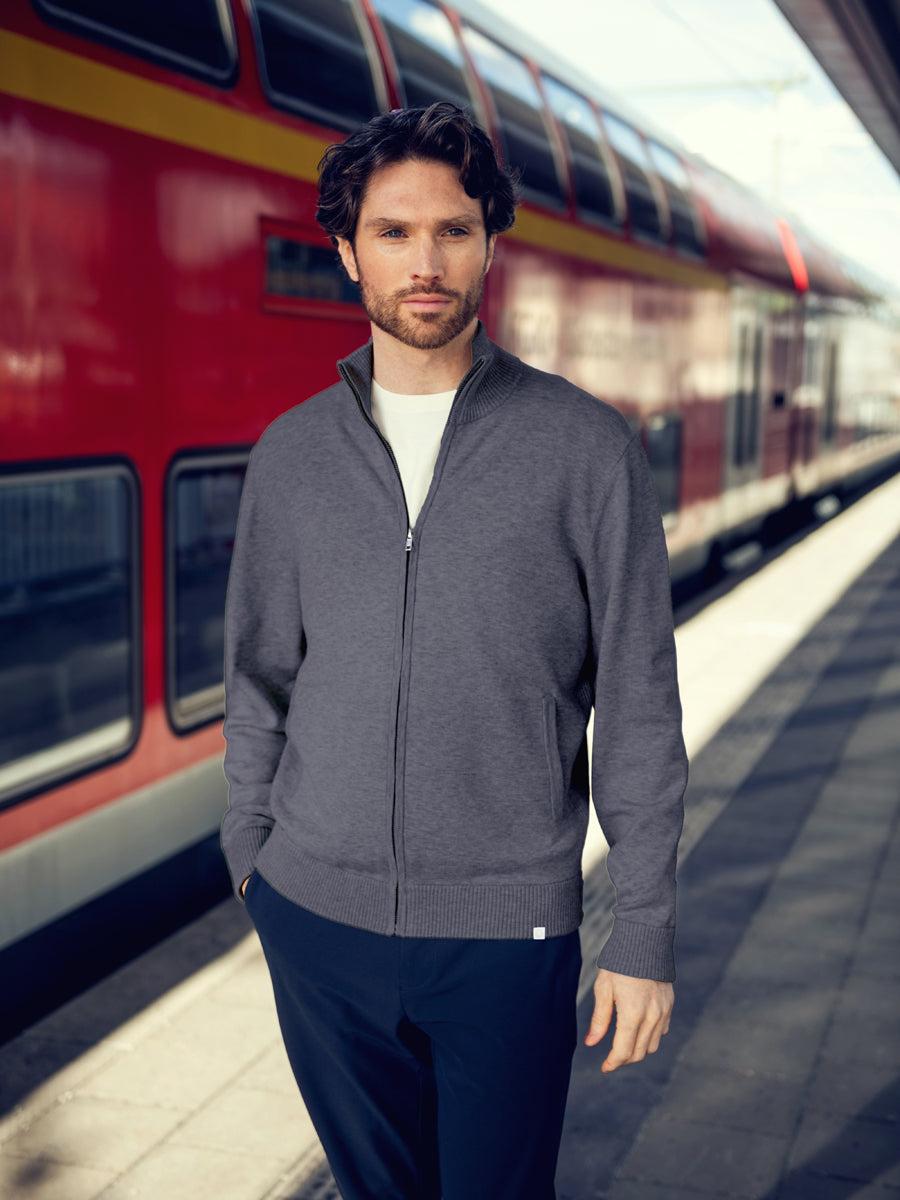 Men's Atlas Bomber Jacket - Indigo Heather Male Product Image