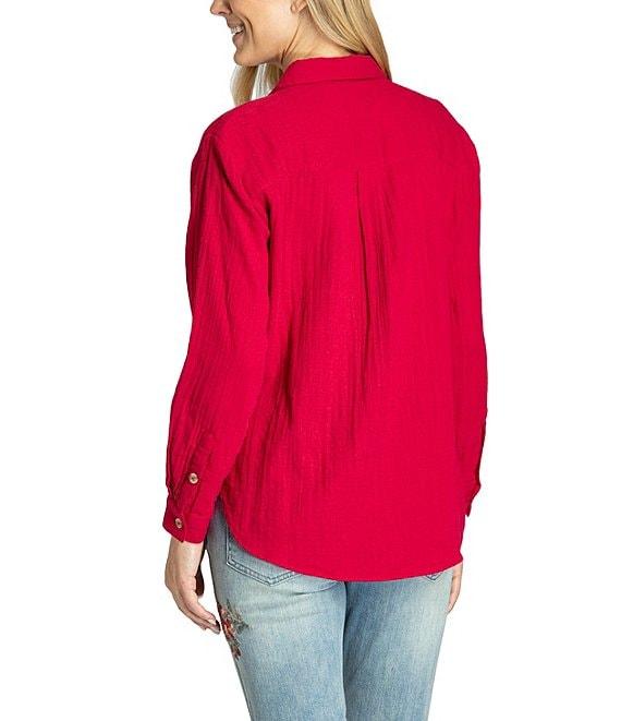 APNY Collared Long Sleeve Button Up Top Product Image