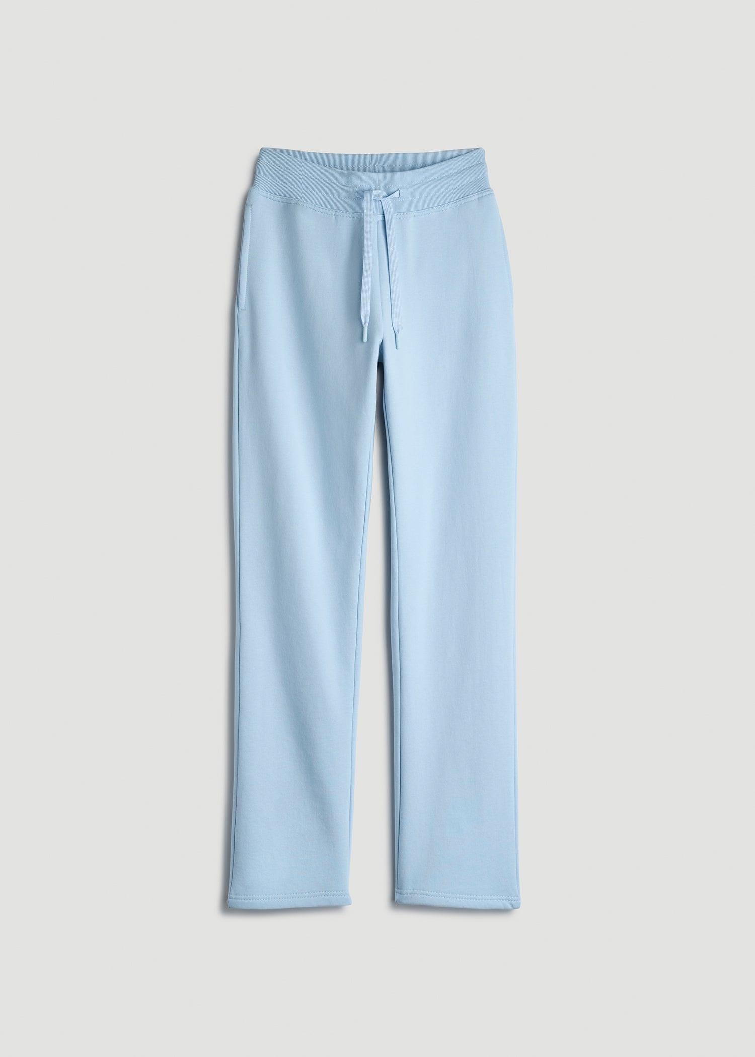 Wearever Fleece Open-Bottom Sweatpants for Tall Women in Ice Blue Female Product Image