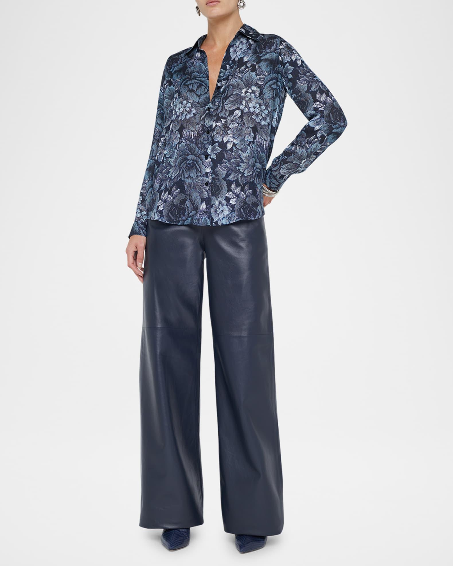 Nina Floral Silk Blouse Product Image