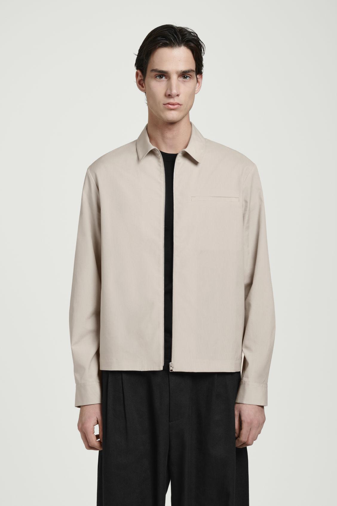 ZIPPED TWILL SHIRT Product Image